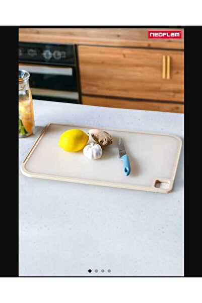 esdekor Fika Microban Cutting Board Large 305*445*9 mm Beige Kitchen