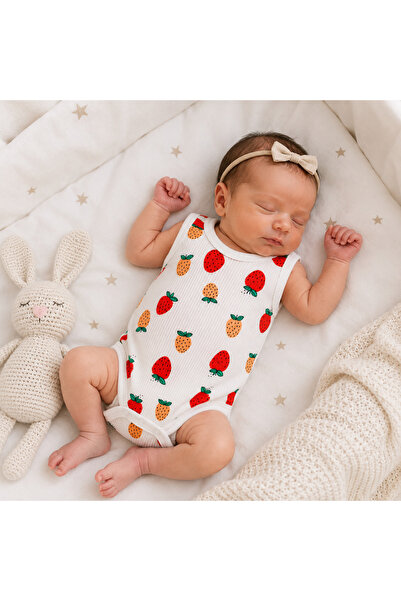 Bebelul Body fetite, Nayinom, Muselina, capsuni, 1-9 Luni