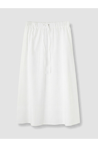 LC Waikiki Rmz Gi̇yi̇m Farkiyla A-Line Skirt with Waist Drawstring