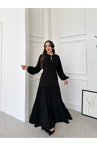 Şeker Portakalım V297 Ribbed Hijab Dress
