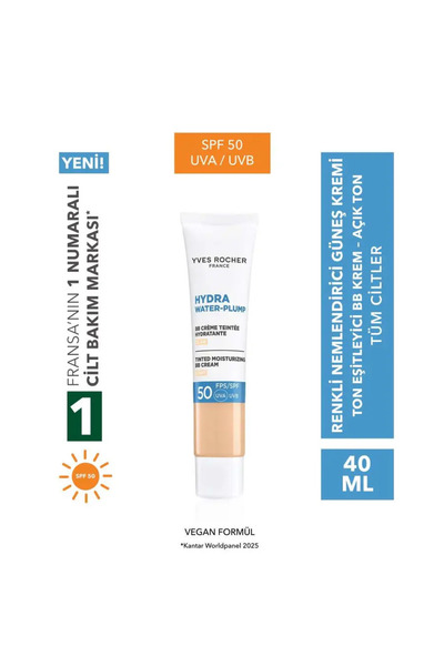 Yves Rocher Bb Cream 50 Spf - Tone-Equalizing Tinted Moisturizer Sunscreen - ...