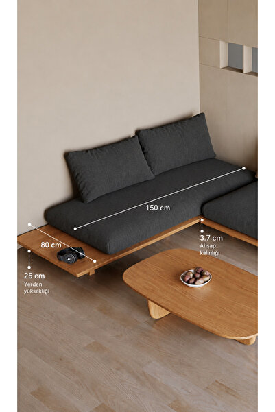 Rual Bahçe Mobilyası İskandinav Modern Palet Tarz Sağlam Dayanıklı 150x80cm A...