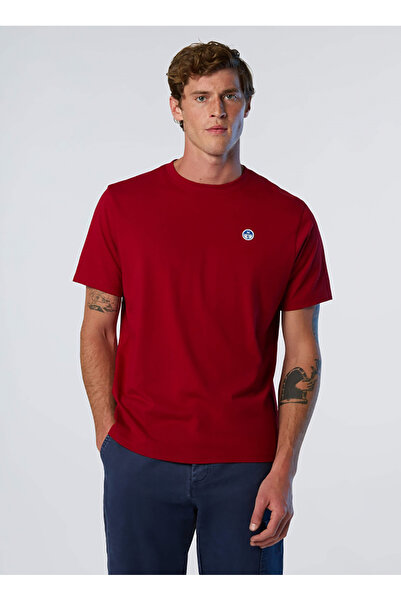 North Sails Kırmızı Erkek Regular Fit Logo Baskılı T-Shirt NS0000692970
