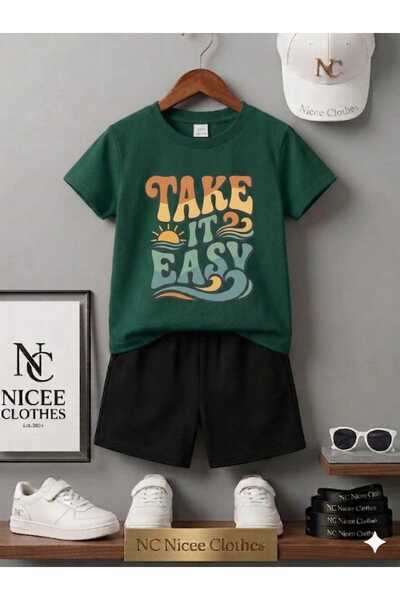 NC Nicee Clothes ΚΑΛΟΚΑΙΡΙΝΟ ΠΑΙΔΙΚΟ ΣΕΤ ΜΠΛΟΥΖΑΚΙ-ΣΟΡΤΣ ΟΥΝΙΣΕΞ (ΜΕ ΣΤΑΜΠΑ "...