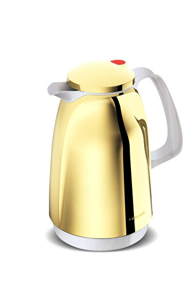 ROTPUNKT vacuum flask 220 Gold + white Sand 1/1 ltr.