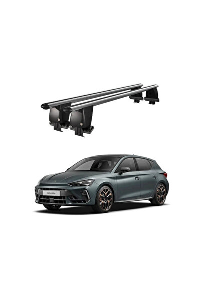 OEM Aluminum car trunk crossbars compatible with smooth roof Cupra Leon IV Mk...