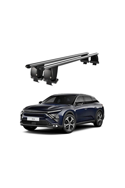OEM Aluminum car trunk crossbars compatible with smooth roof Citroen C5 X E43...