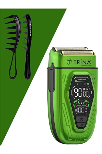 Trina 0014 Sakal Sıfırlama Shaver Tıraş Makinası / Koz043 Tarak Hediyeli