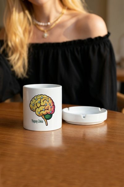 Kirbi Reklam Diger Artificial Intelligence Double-Sided Printed Porcelain Magic Mug