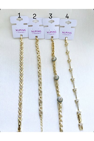 XUPING JEWELRY Xuping 14K Altın Kaplama Vip Bileklik XP DAMGALI ADET FİYAT