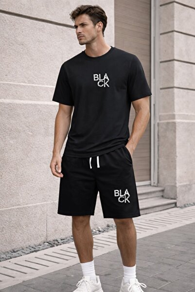 x-compass life Set de pantaloni scurți imprimați supradimensionați, unisex, p...