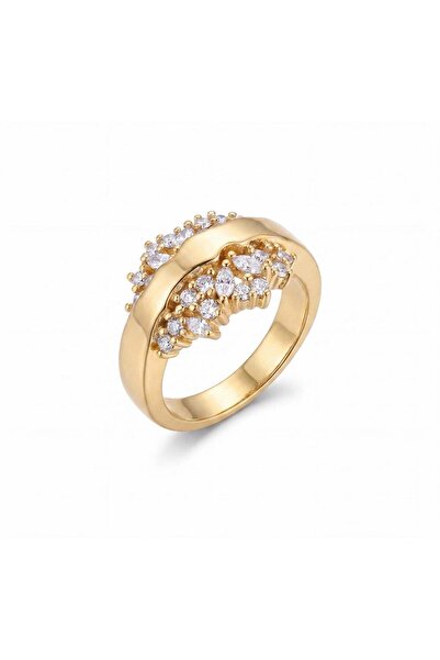 Swen Collection Gold Zirkon Taşlı Yüzük