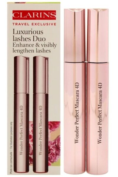 clarins paris Πολυτελές Ντουέτο Βλεφαρίδων (μάσκαρα/2x8ml)
