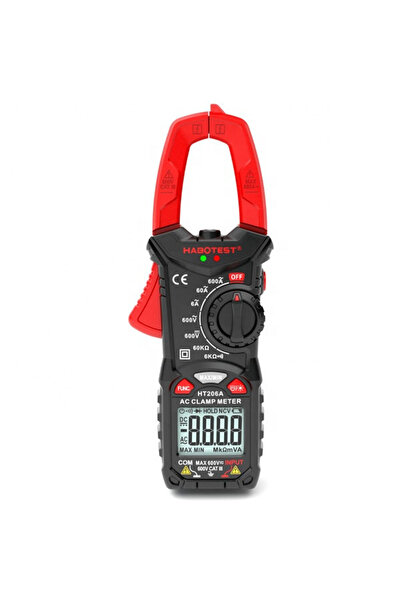 Class Habotest HT-206A Dijital Pensampermetre | 600A AC Akım Ölçer Pens Multi...