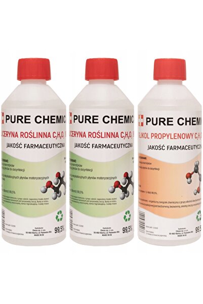 CHOSA Glicerina + glicol, Pure Chemical, 1.5l, Puritate farmaceutica, Compozi...