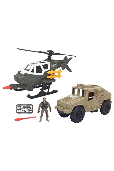 Sunman Soldier Force Erkek Çocuk Askeri Oyun Seti | Sesli Işıklı Helikopter A...