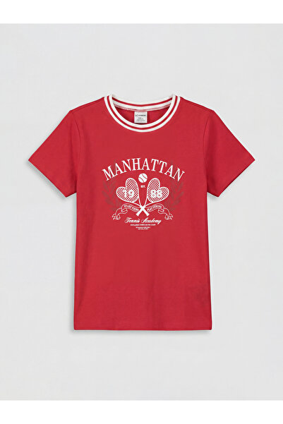 LC Waikiki Tricou de fete cu imprimeu Manhattan
