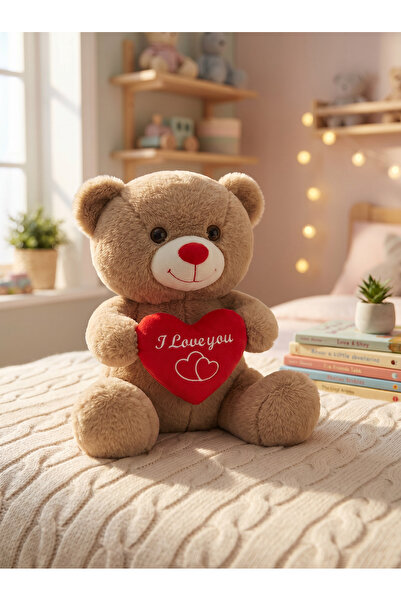 Toyzoy Toys Ayıcık Kalpli Kahverengi 35 cm - Sevimli & Yumuşak