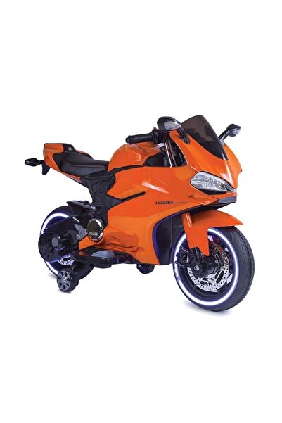 Cool Wheels Cool Motors 12V Akülü Yarış Motoru(Turuncu)