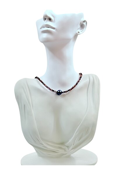 Kareline Colier cu perlă și cristale Preciosa Pearlscent