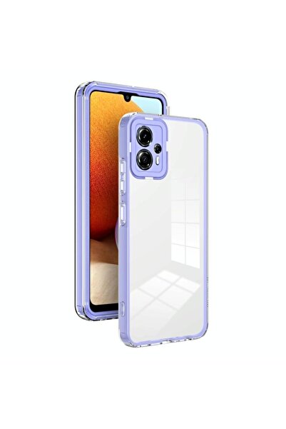sscase Color Frame Διάφανη Θήκη Σιλικόνης Purple (Motorola Moto G13 / G23)