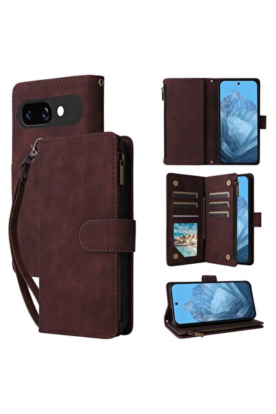 sscase Lite Zipper Θήκη Πορτοφόλι Coffee (Google Pixel 9a 5G)
