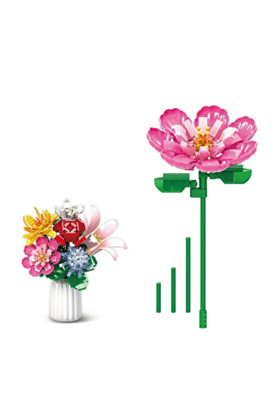 ByCaretta Magnolia Flower Building Blocks 93 Pieces
