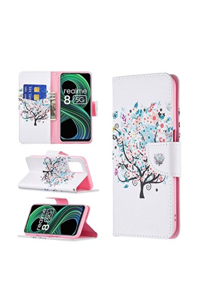 sscase Colored Drawing Θήκη Πορτοφόλι Tree (Realme 8 5G)