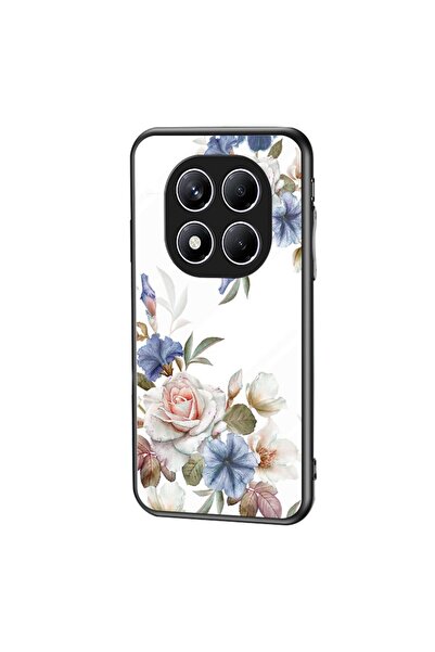 sscase Floral Σκληρή Θήκη με Τζάμι White Flower (Xiaomi Redmi Note 14 Pro 4G)
