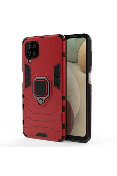 sscase Magnetic Ring Σκληρή Θήκη με Δαχτυλίδι Red (Samsung Galaxy A12)