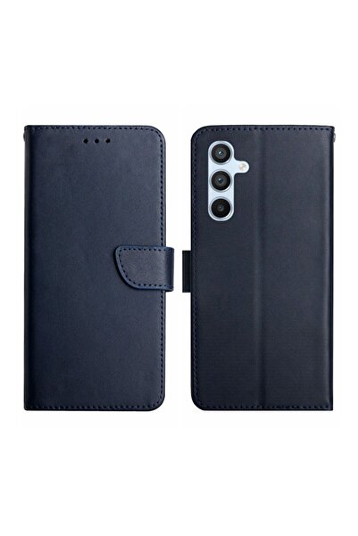 sscase Genuine Leather Θήκη Πορτοφόλι Blue (Samsung Galaxy A55 5G)