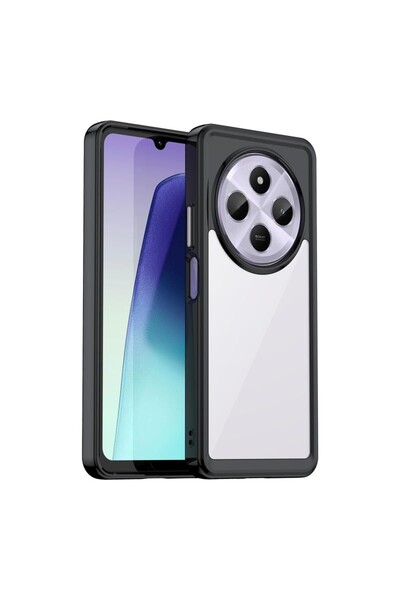 sscase Clear Acrylic Σκληρή Θήκη Σιλικόνης Black (Xiaomi Redmi 14C 4G/Poco C7...