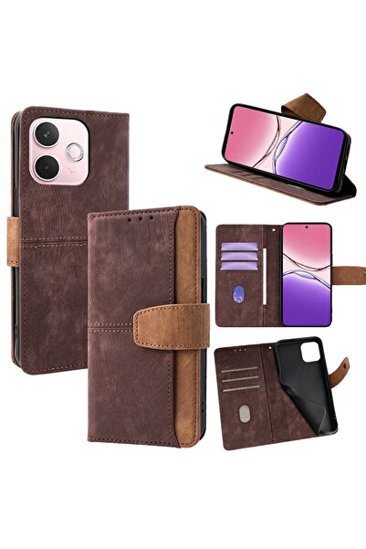 sscase Dual Color Θήκη Πορτοφόλι Brown (Oppo A5 Pro 4G/5G)