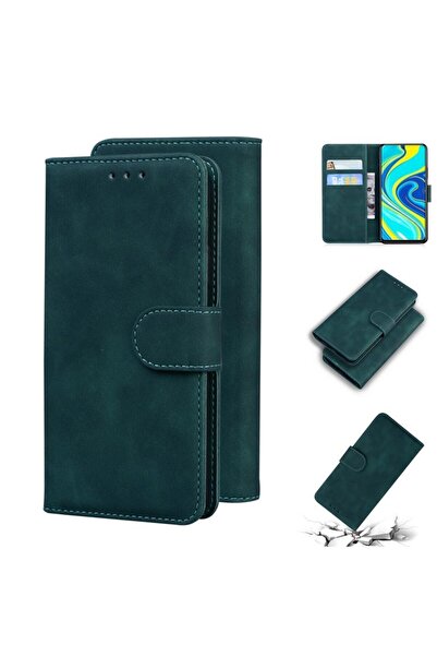 sscase Skin Feel Magnetic Θήκη Πορτοφόλι Green (Xiaomi Redmi Note 9S / 9 Pro)
