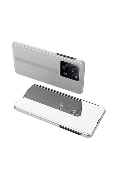 sscase Clear View Θήκη Βιβλίο Silver (Xiaomi 13T / 13T Pro)