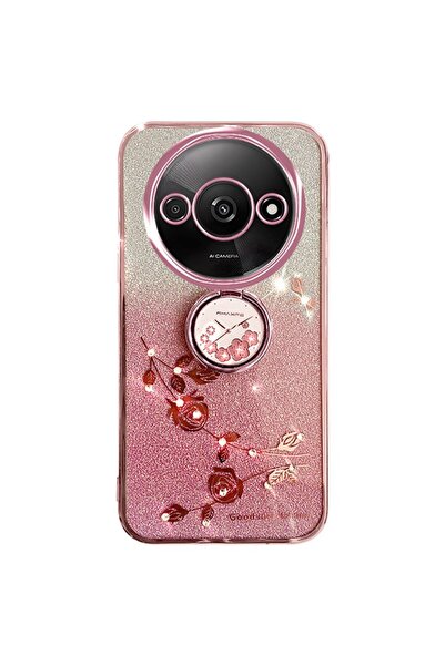 sscase Gradient Glitter Θήκη Σιλικόνης με Δαχτυλίδι Rose Gold (Xiaomi Redmi A3)