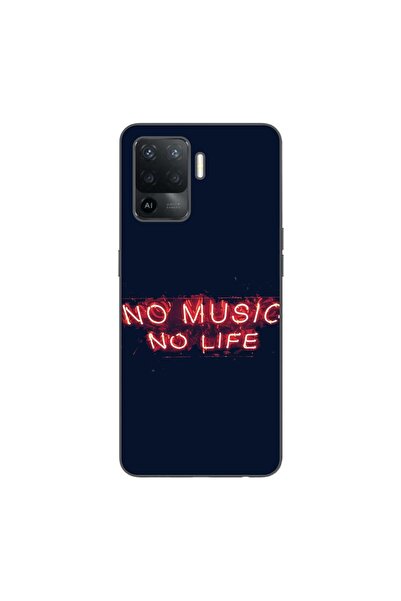 OEM Θήκη συμβατή με Oppo Reno5 Lite από σιλικόνη gel TPU, μοντέλο  "No Music ...
