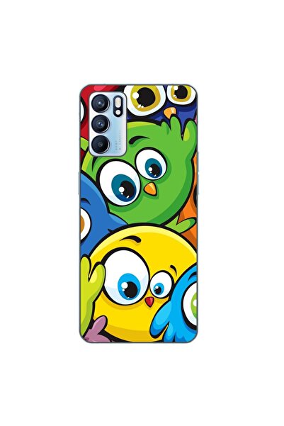OEM Husa compatibila cu Oppo Reno6 5G Silicon Gel Tpu Model Bufnite Colorate