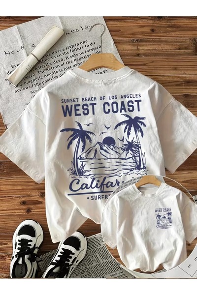 puolikuu Tricou unisex cu croială confortabilă, cu panglică și imprimeu dublu