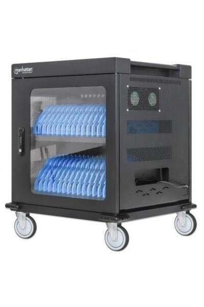 MANHATTAN Cărucior de încărcare, 32 de sloturi pentru laptopuri de 15.6 ", iP...