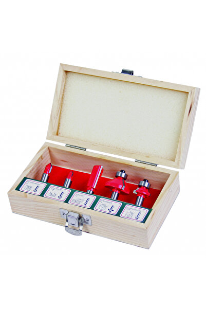Raider Power Tools Freze profilate Router bits ø8mm set 5pcs Type B
