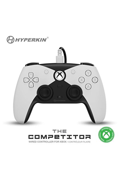 Hyperkin Controler cu fir Competitor M01638-WH pentru Xbox One/Series X | S &...