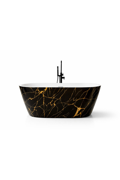 Casa Stile Cada baie freestanding Portofino Negru