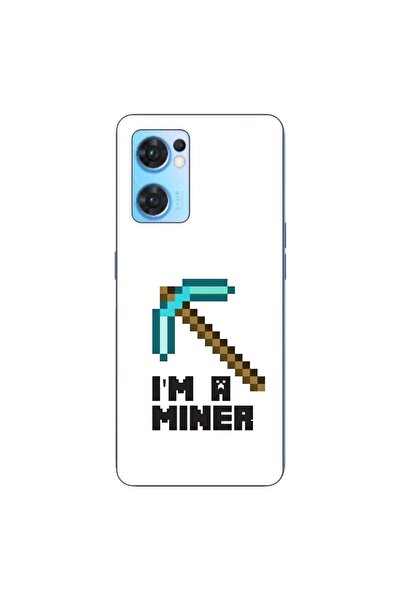 OEM Husa compatibila cu Oppo Reno7 5G Silicon Gel Tpu Model Minecraft Miner