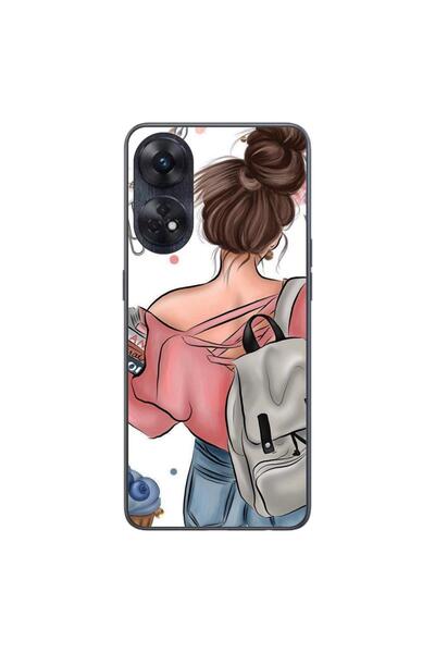 OEM Husa compatibila cu Oppo Reno8 T 4G Silicon Gel Tpu Model Girl Fashion Sc...
