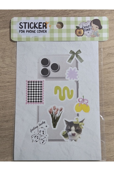 Luxmon Phone Tablet Case Mini Sticker Set with Lucky Feeling Figures