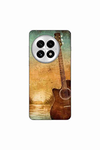 OEM Θήκη συμβατή με OnePlus 13 από σιλικόνη gel TPU με σχέδιο vintage κιθάρας