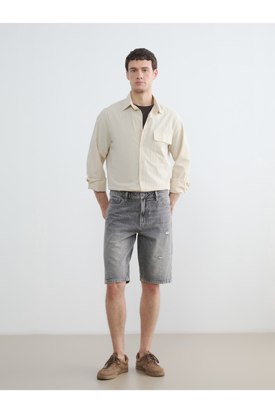 LC Waikiki Pantaloni scurți din denim pentru bărbați, croială normală