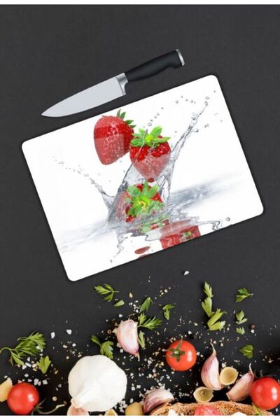 Zarif Home Glass Cutting Board 25X35 cm |   Decorative Tempered Glass Cutting...