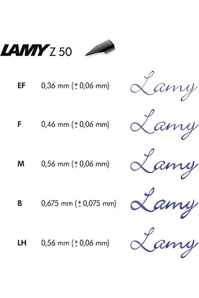Lamy طقم أقلام متوسطة الحجم - لون أسود موديل Z 50
